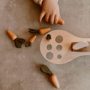 bunny balance wood puzzle