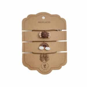 necklace toy pack of 3 bow candy rainbow