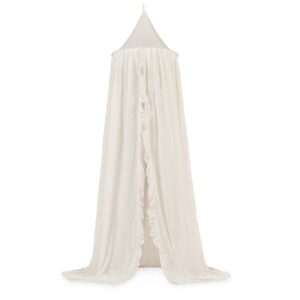 canopy vintage ruffle ivory