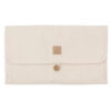 changing pad with storage pockets twill natural