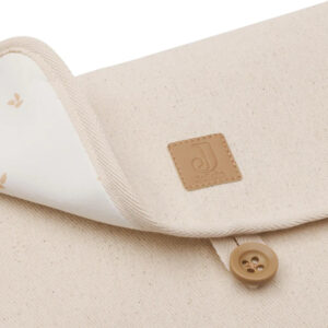 changing pad with storage pockets twill natural