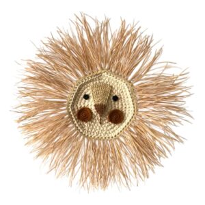 wall decor lion crochet small tobacco