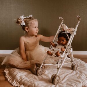 doll stroller toy bouquet silhouette