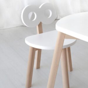 double o chair white