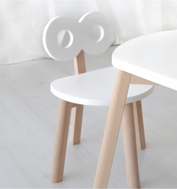 double o chair white