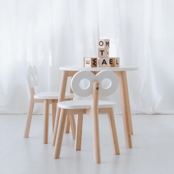 double o chair white