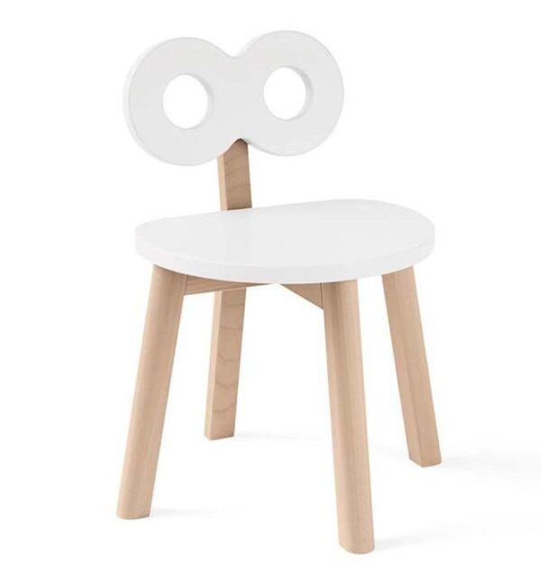 double o chair white