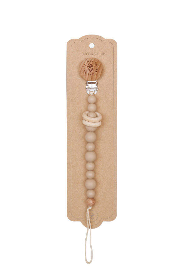 eva pacifier clip cloud grey
