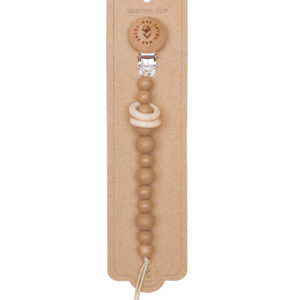 eva pacifier clip ivory