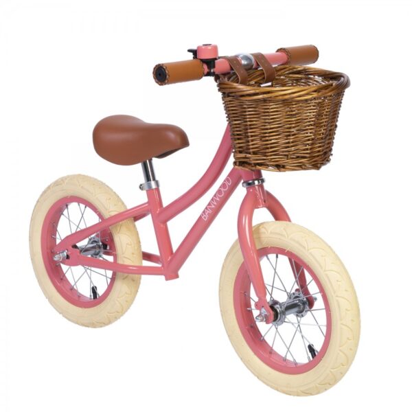 first go balance bike 12” coral