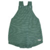 garter stitch baby rompers lichen green