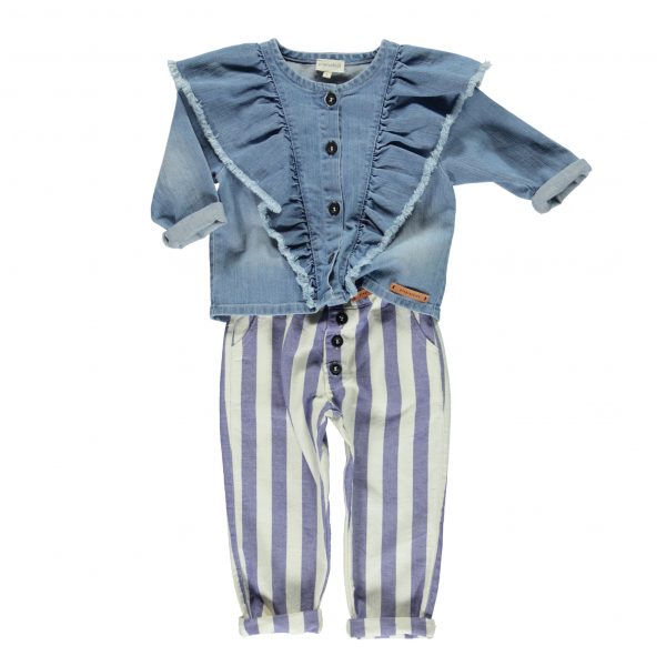Unisex Trouser-Blue Stripes - Image 3