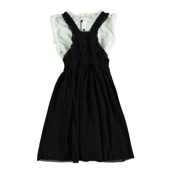 Long Dress with Frills - Black - Image 2