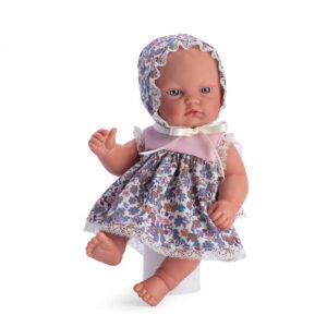 gordi doll blue flowers with pink front 28cm