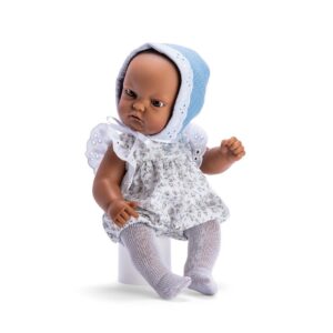 gordi doll flower romper with blue hood 28cm