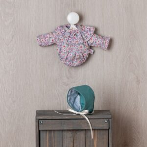 gordi doll romper with green hood 28cm
