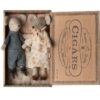 maileg grandma and grandpa mice in cigarbox