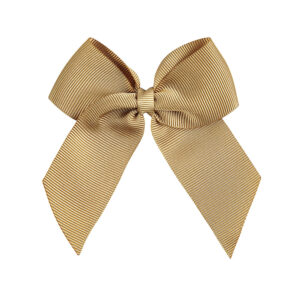 grosgrain bow hair clip mustard