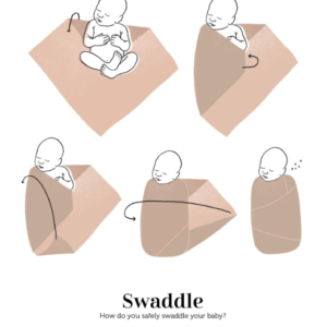 organic baby swaddle dawn