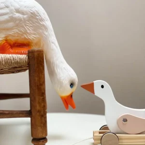 lamp duck looking down