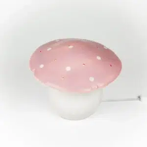 lamp mushroom medium vintage pink