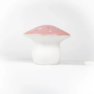 lamp mushroom medium vintage pink