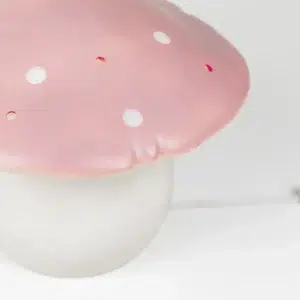 lamp mushroom medium vintage pink