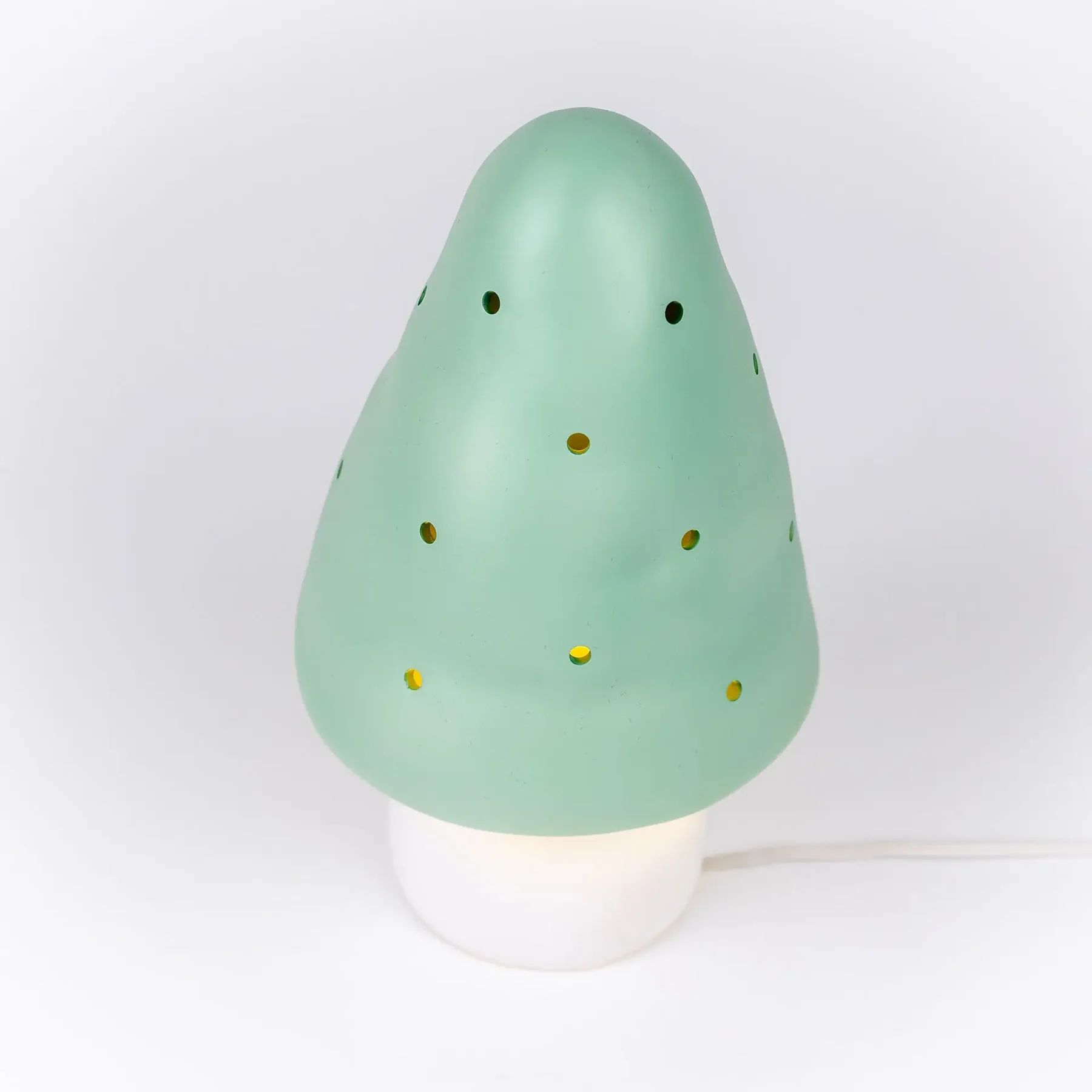 lamp small mushroom almond