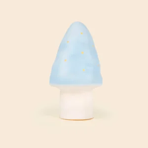 lamp small mushroom blue