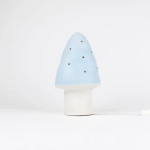 lamp small mushroom blue