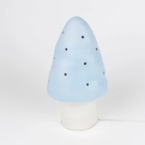 lamp small mushroom blue