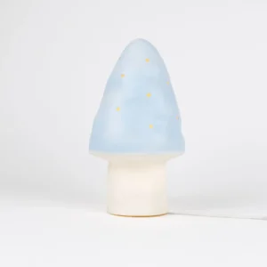 lamp small mushroom blue