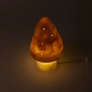 lamp small mushroom lila