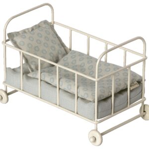 maileg cot bed micro blue