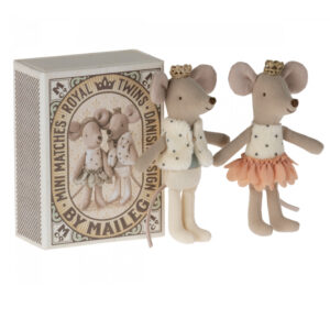 maileg royal twins mice toy little brother and sister in box