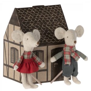 maileg winter mice twins little brother and sister
