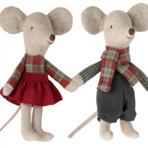 maileg winter mice twins little brother and sister