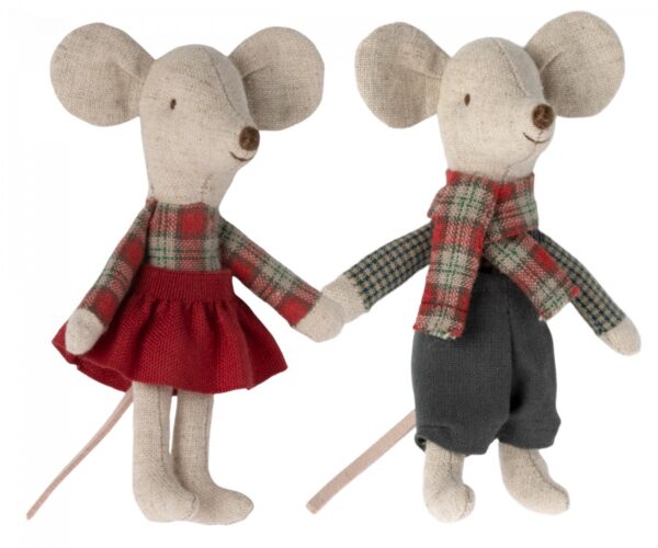 maileg winter mice twins little brother and sister