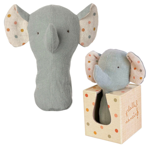 maileg lullaby rattle elephant