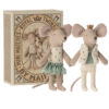 maileg royal twins mice toy little sister and brother in box