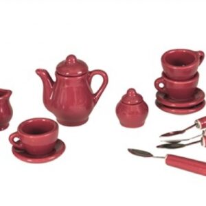 mini porcelain tea set toy cherry