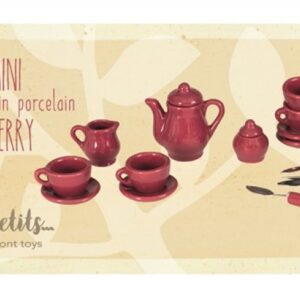 mini porcelain tea set toy cherry