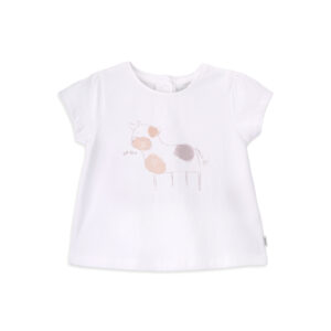 moo t shirt for girl in organic cotton
