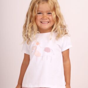 moo t shirt for girl in organic cotton