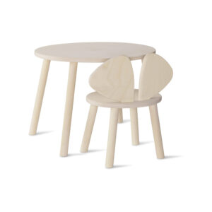 nofred mouse chair and table set natural birch