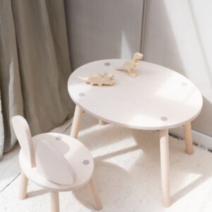 nofred mouse chair and table set natural birch