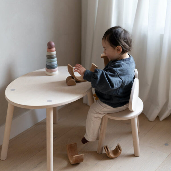 nofred mouse chair and table set natural birch