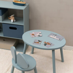 nofred mouse chair and table set olive green