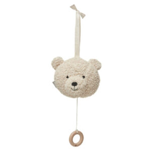 musical hanger teddy bear natural