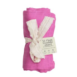 organic baby swaddle pink pop